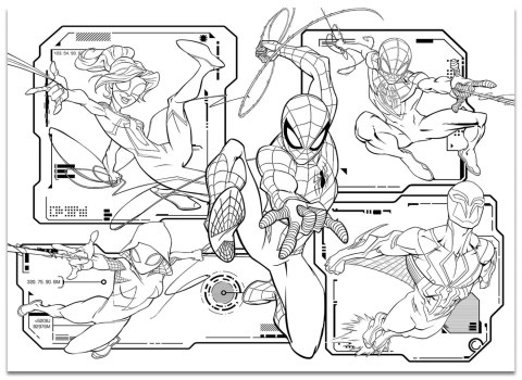 LISCIANI MARVEL PUZZLE DF MAXI FLOOR 4 X 48 SPIDERMAN