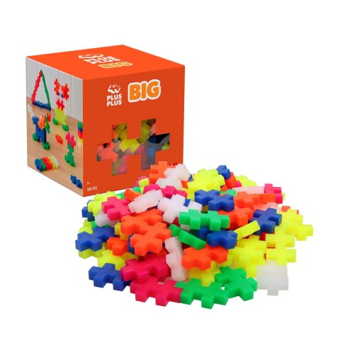 PLUS-PLUS BIG ZESTAW W KOLORACH NEONOWYCH - 100 ELEMENTÓW PLUS-PLUS BIG ZESTAW W KOLORACH NEONOWYCH - 100 ELEMENTÓW
