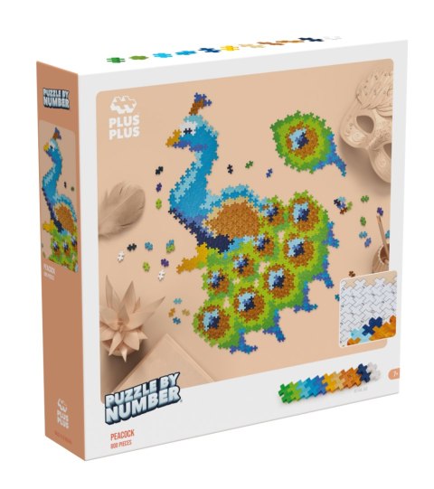 PLUS-PLUS PUZZLE BY NUMBER PAW - 800 ELEMENTÓW PLUS-PLUS PUZZLE BY NUMBER PAW - 800 ELEMENTÓW