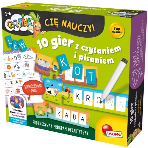 LISCIANI CAROTINA CIĘ NAUCZY! 10 GIER Z CZYTANIEM I PISANIEM LISCIANI CAROTINA CIĘ NAUCZY! 10 GIER Z CZYTANIEM I PISANIEM