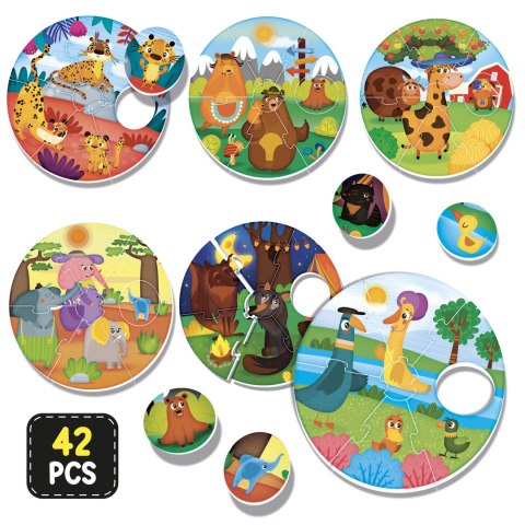 LISCIANI MONTESSORI BABY OKRĄGŁE PUZZLE LISCIANI MONTESSORI BABY OKRĄGŁE PUZZLE