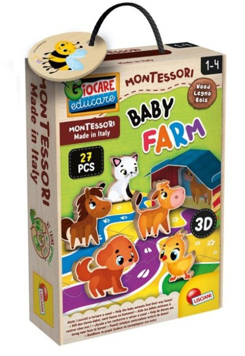 LISCIANI MONTESSORI BABY WOOD DZIECIĘCA FARMA LISCIANI MONTESSORI BABY WOOD DZIECIĘCA FARMA