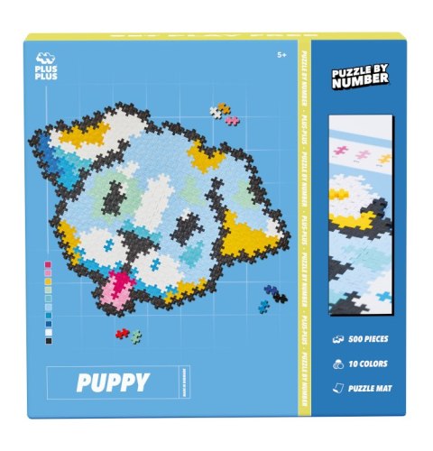 PLUS-PLUS PUZZLE BY NUMBER PIES - 500 ELEMENTÓW. PLUS-PLUS PUZZLE BY NUMBER PIES - 500 ELEMENTÓW.