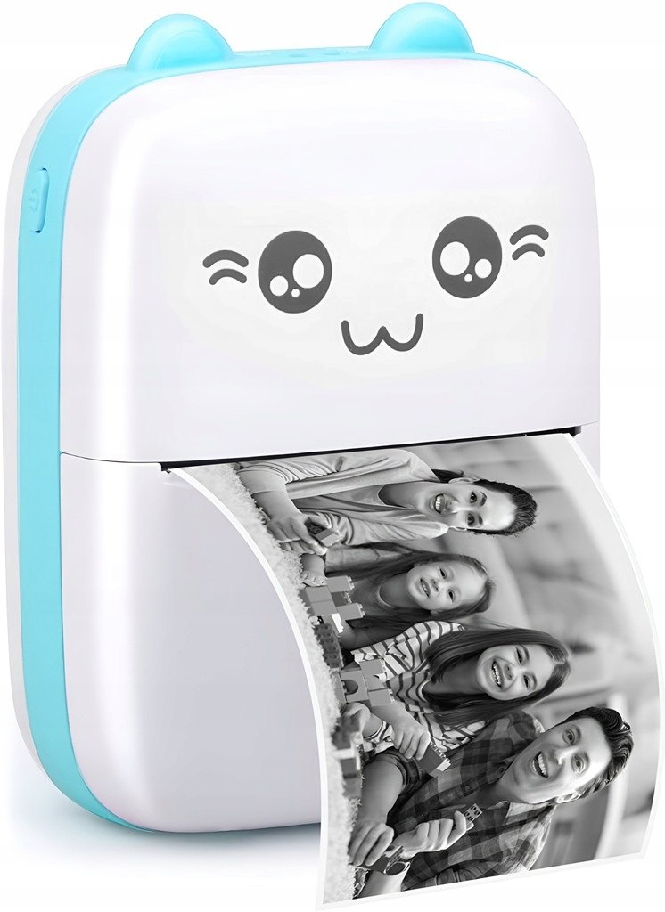 Drukuś Mini Drukarka Termiczna Notatki Zdjęcia Dzieci Oryginalny + 11 Rolek Kod producenta Drukarka Etykiet Drukuś Oryginalna Termiczna